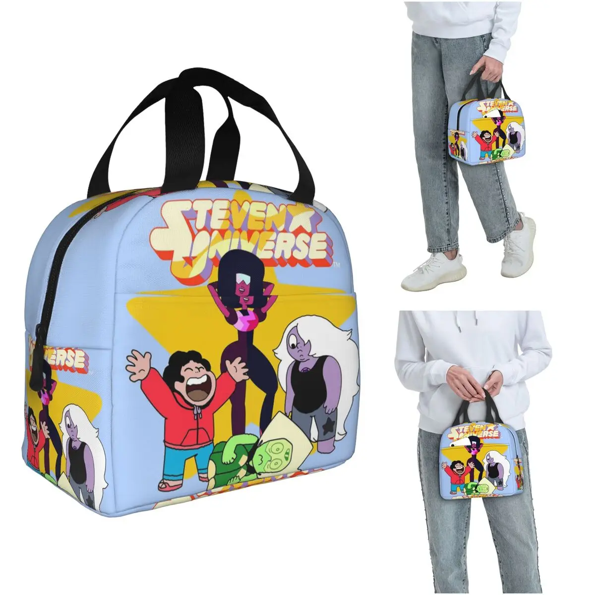 

Термосумка для обедов в стиле аниме Steven Universe для женщин и детей, портативная термосумка для еды, термосумка-тоут