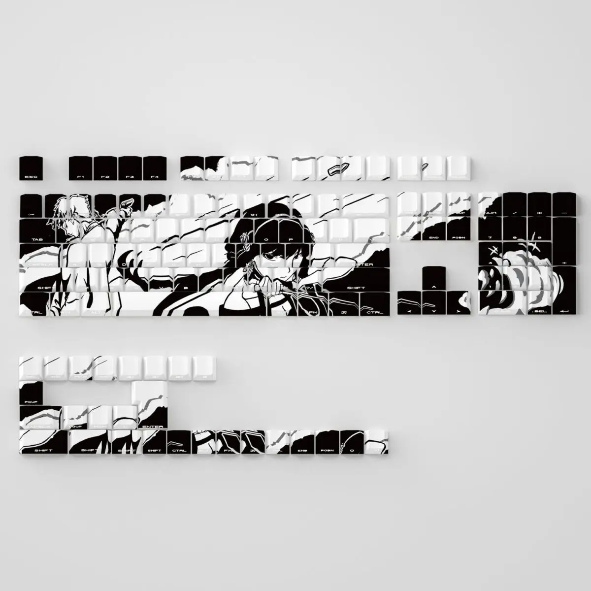 

130 Keys SPY×FAMILYED Yor Forger Twilight keycaps PBT chreey Side Engraved Translucent Keycaps PBT Compatible with MAD60 68