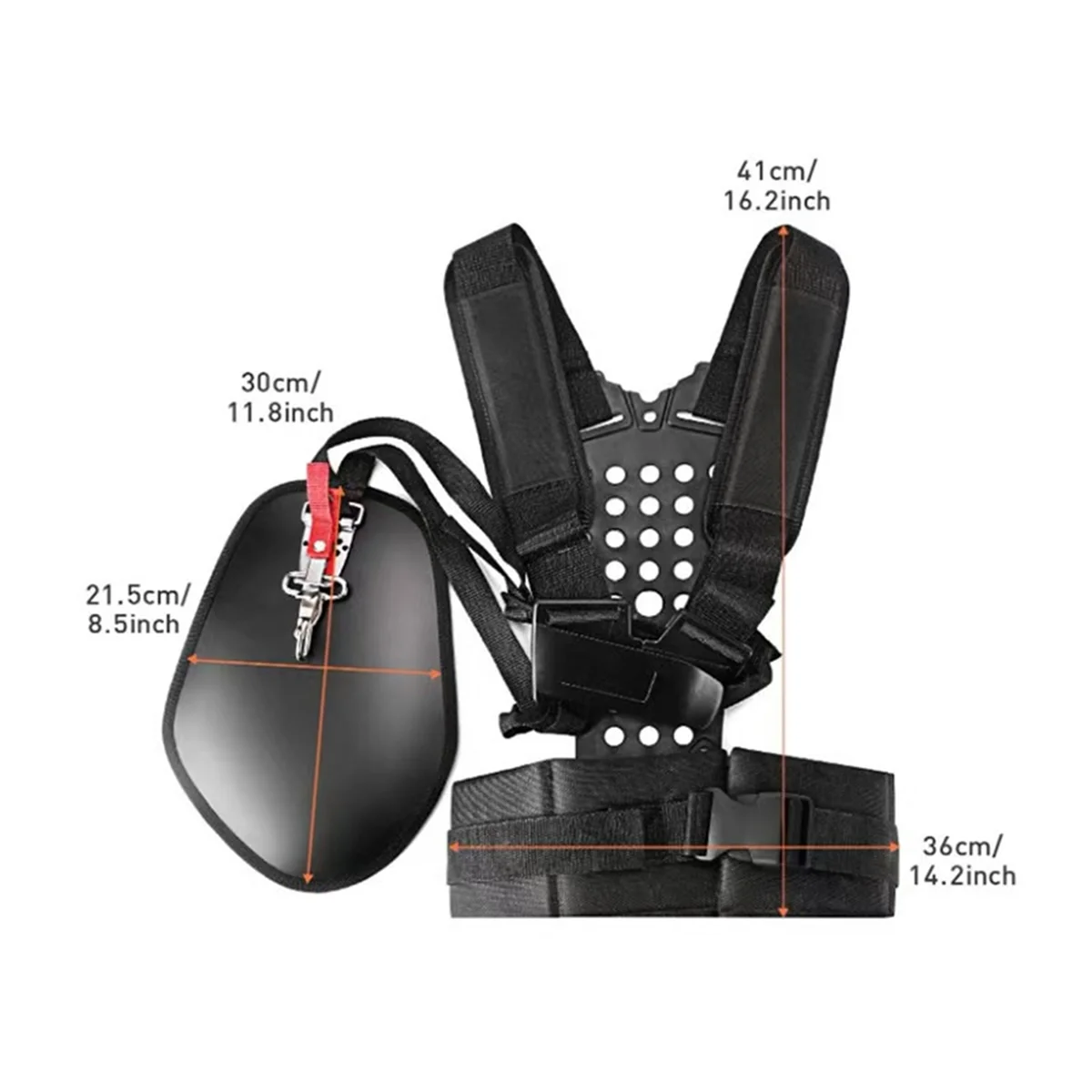 

ABTX двойной плечевой ремень триммер плечевой ремень триммер для сорняков плечевой ремень регулируемый для триммера