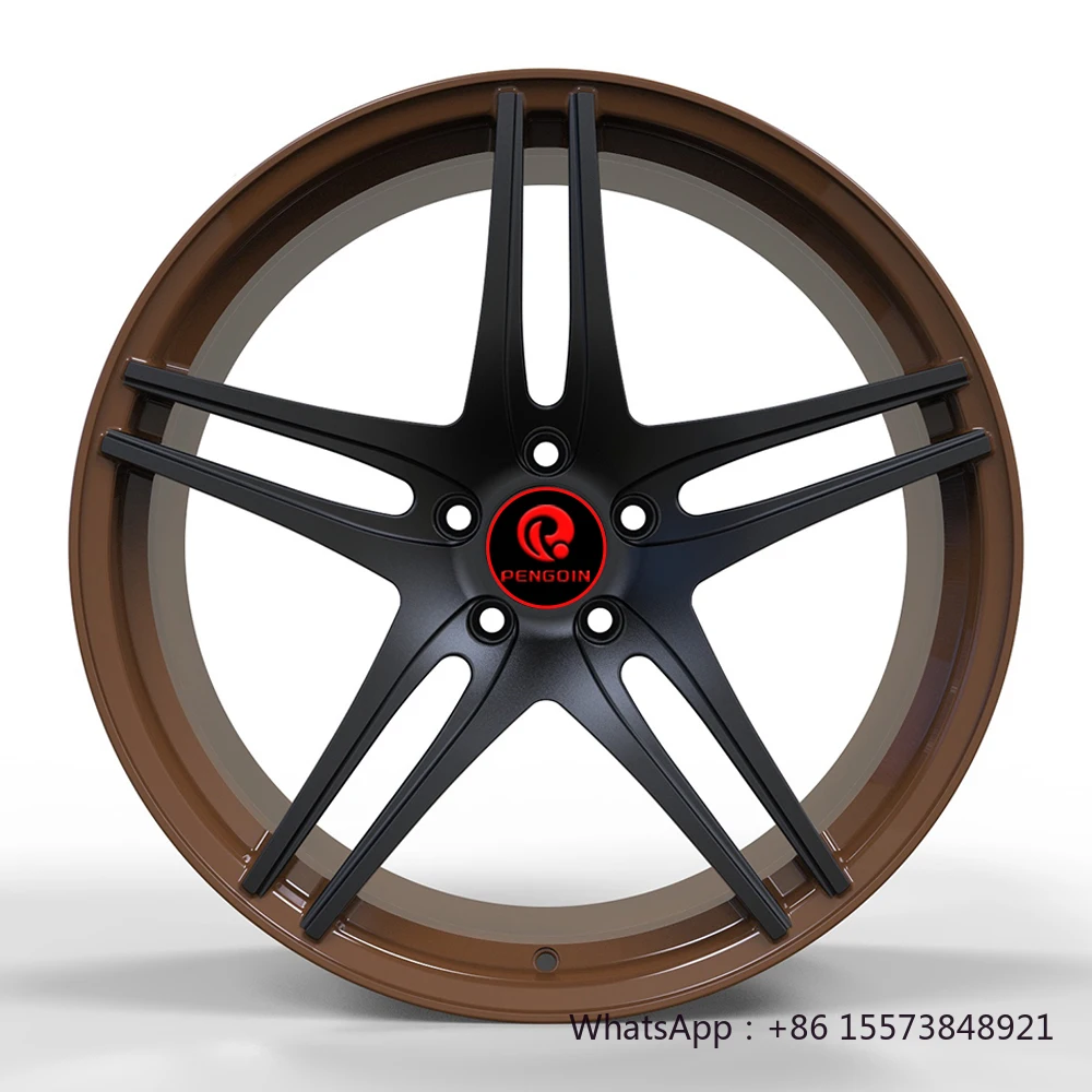 

Customize Different Sizes 5-Spoke Alloy Wheels 17-24'' Alloy Car Concave 12000 Tons Forging Forged Wheel Rims