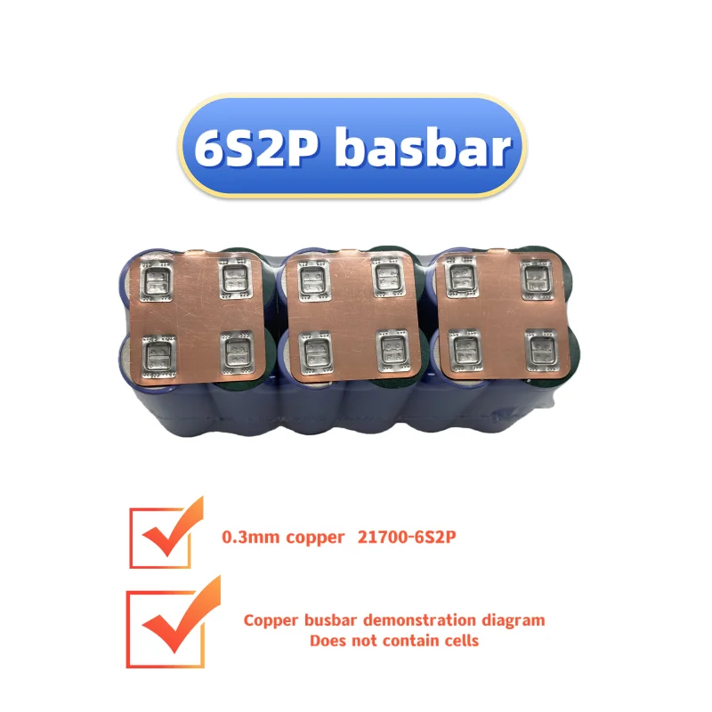 Copper Busbar for Small RC Aircraft Lithium Battery Pack 6S2P Configuration Durable Aircraft Grade Material for Optimal Performa