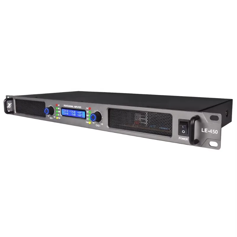 Digital Screen 1u Audio Pro 450W*2 Speaker Amplifier Switching Power Amplifier
