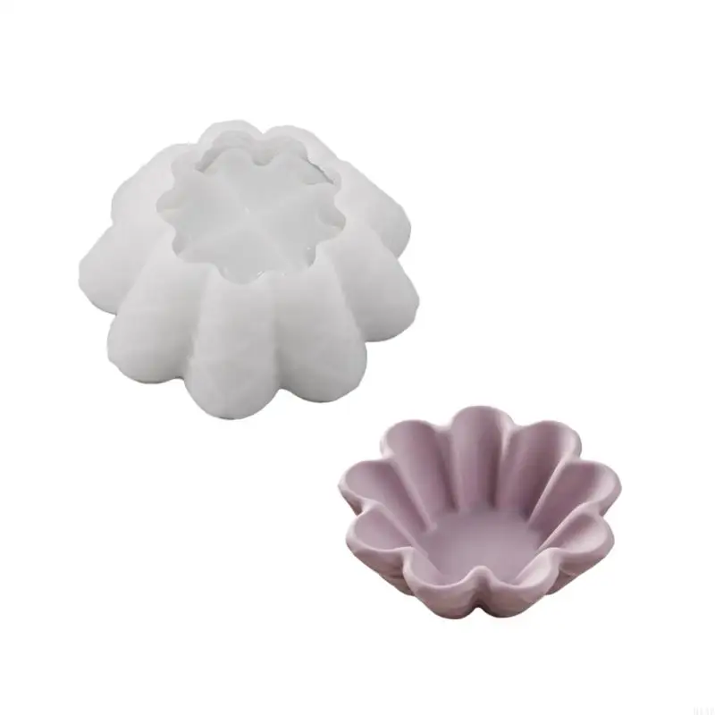 91AF Easy To Use Bowl Silicone Mold For Crafting Jewelry Dish And Decors Tray With Diamonds Surfaces