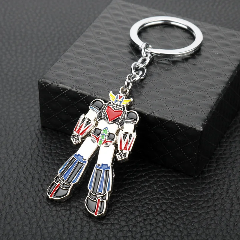 LLavero con colgante de cómic de Anime Mazinger Z, llavero con logotipo de UFO Liantaisha Robot Grendizer para hombre, bolsa de coche, accesorios de joyería, regalos