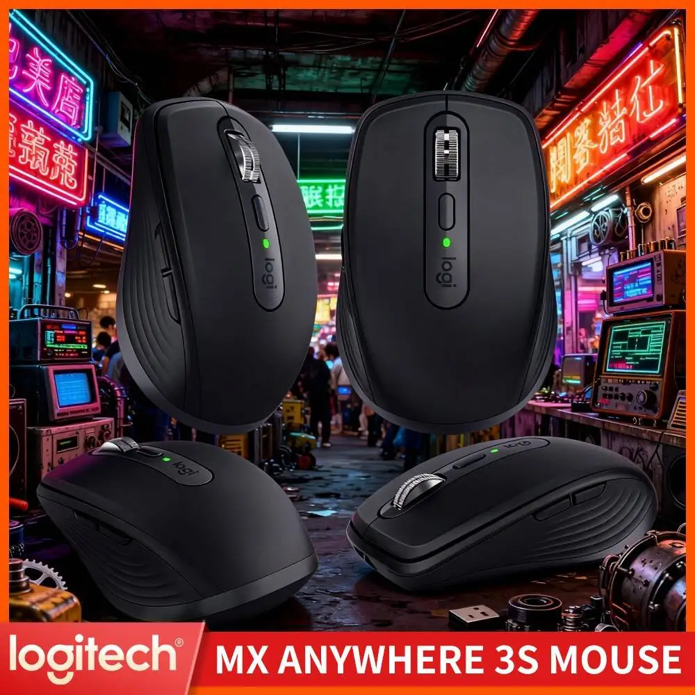 Logitech MX Anywhere 3S Compact Wireless Mouse for Business Travel Portable Rechargeable