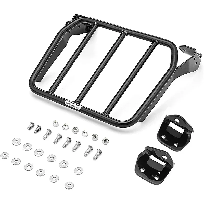 Motorcycle Accessories Black Sissy Bar Luggage Rack for Harley Davidson Softail FLSB FXFB FXFBS FXLR FXLRS 2018-2023