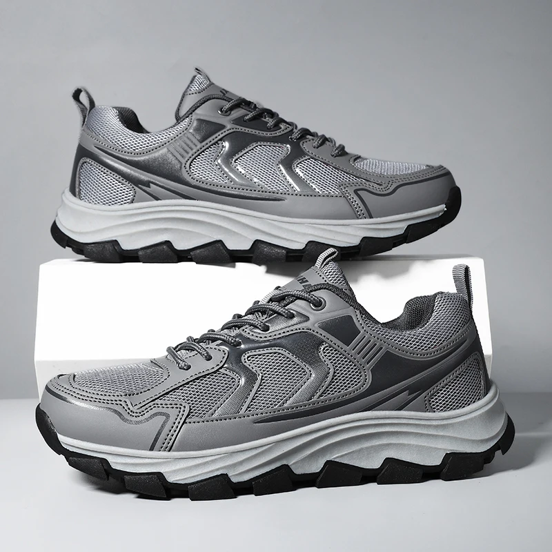 YRZL Mens Athletic Shoes 2025 Running Sneakers Breathable Comfortable Trainers Non Slip Walking Shoes Men Sports Casual Footwear