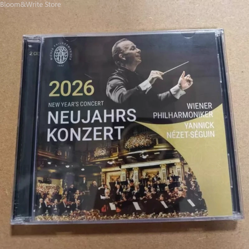 

Vienna New Year's Concert Neujahrskonzert 2026 Philharmonic 2CD Classical Live Recording Audio CDYannick Nézet-Séguin Conducts
