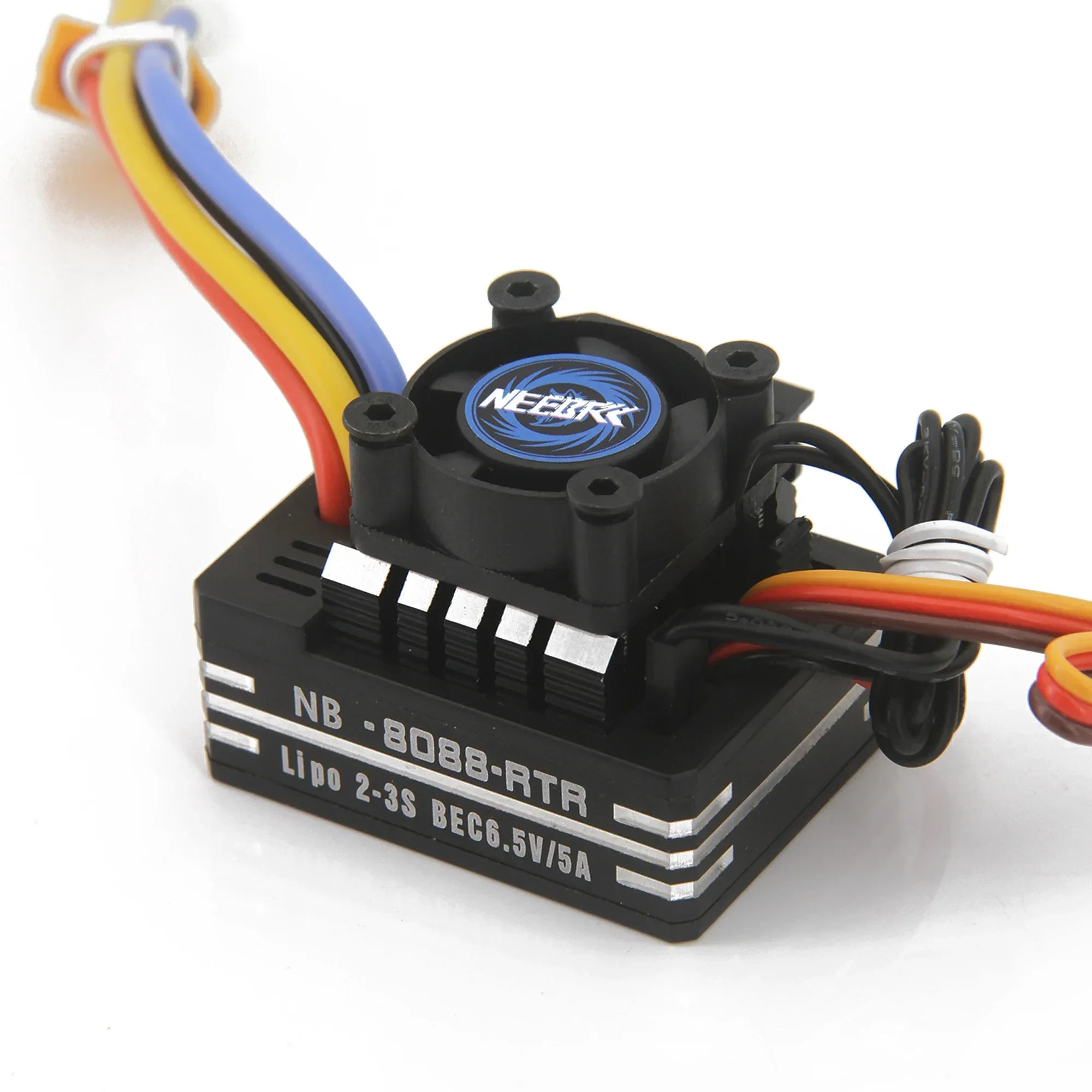 NEEBRC 60A 80A Waterproof Metal Brushed 2-3S ESC Cooling Fan for 540 550 Motor 1/10 1/12 RC Car Crawler Monster Off-road Truck