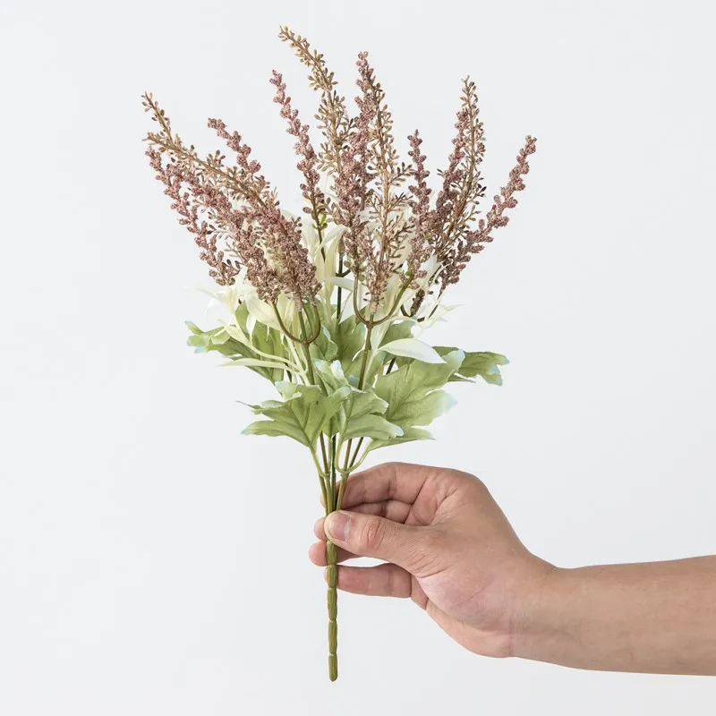1/3 stücke Künstliche Pflanzen Lavendel Gypsophila Blumen Bouquet DIY Festival Kranz Hochzeit Hause Dekoration Fotografie Requisiten – Detail 4