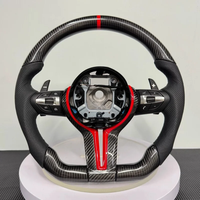 

Индивидуальный руль из углеродного волокна и кожи для BMW 3, 4, 5, X2, X3, X6, M3, M6, 6 серий