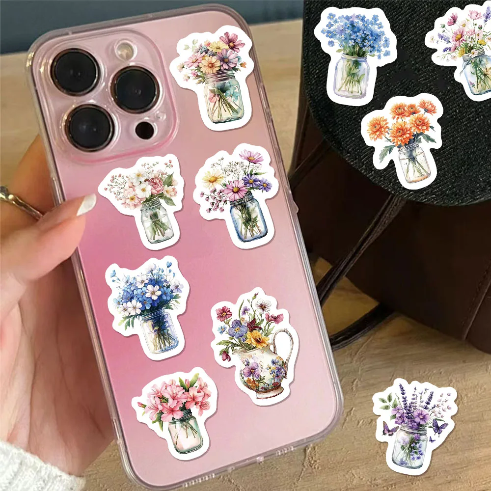 500 個漫画フラワーロールステッカー小柄 DIY 荷物スケートボード水カップオートバイステッカー