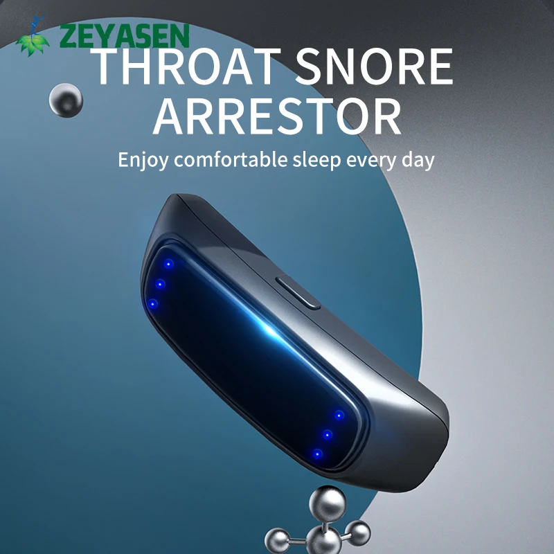 

Zeyasen Smart Anti Snoring Device Stop Snore Health Care Sleeping Apnea Aid Pulse Stop Snore Portable Comfortable Sleeps Well