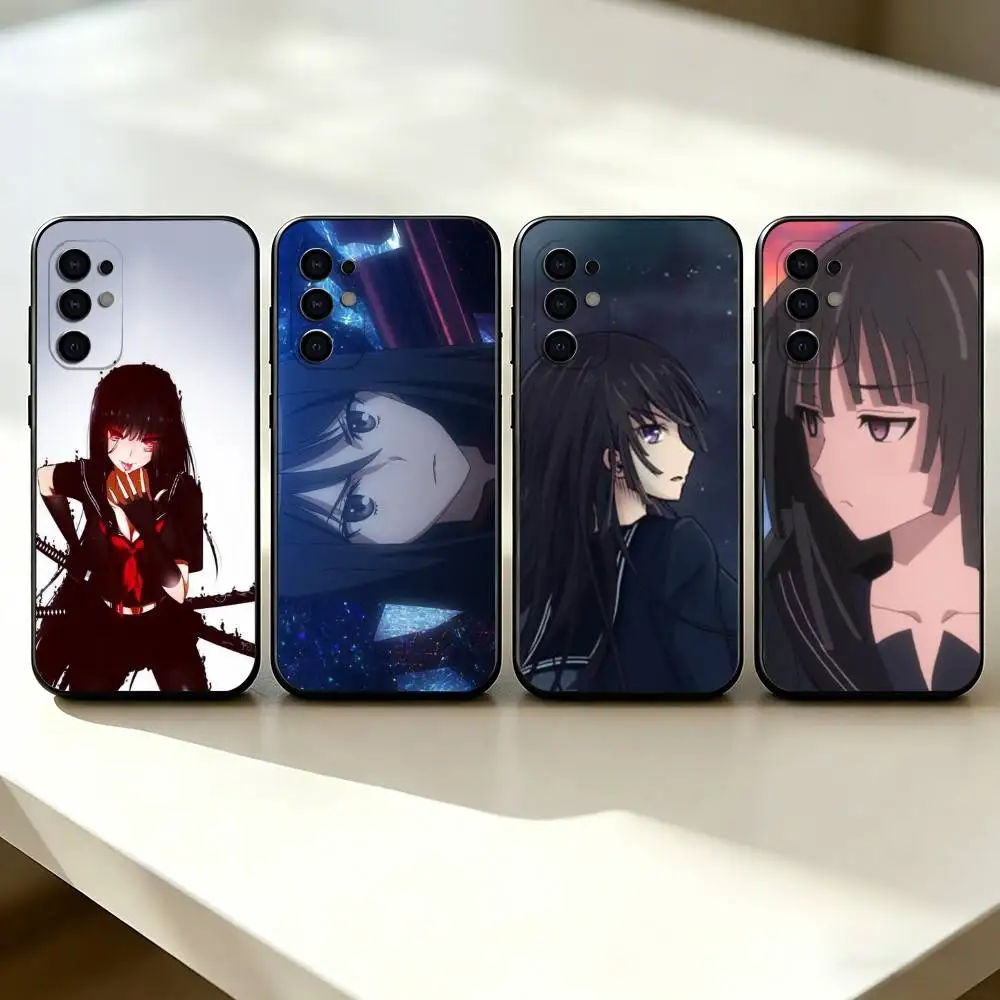 Black Bullet K-Kisara Tendo Phone Case For Samsung S25,S24,S21,S22,S23,S30,Ultra,S20,Plus,Fe,Lite,Note,10,Black Cover