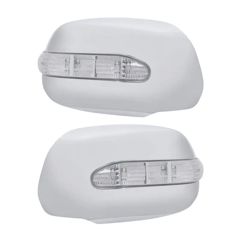 

Простая хромированная накладка на зеркало заднего вида с LED-подсветкой для Toyota Hilux Vigo 2005-2011, серебристая