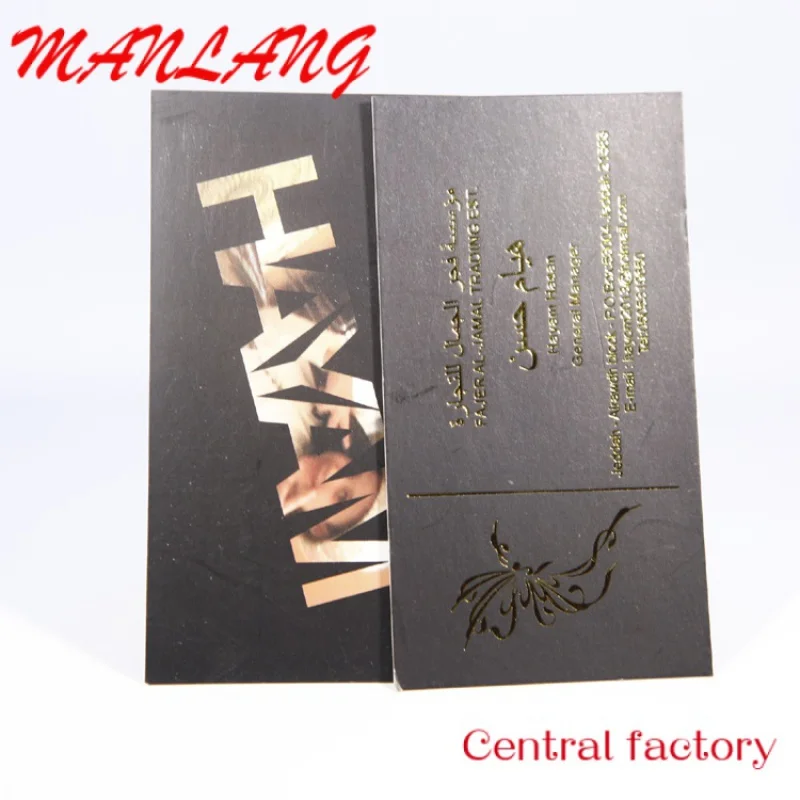 Custom  High Quality Custom Fashion Design Printing Offset Printing Silk Screen Printing Gold Foil Spot Uv Business Card Greetin