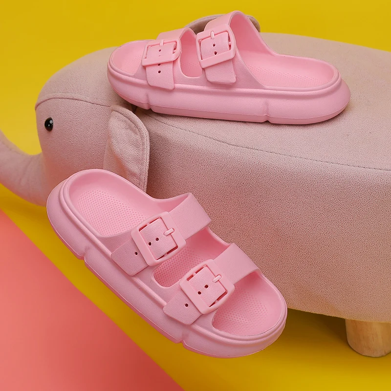 زوج من شباشب صيفية مفتوحة من الأمام للأطفال، سيور ناعمة ومقاومة للاهتراء، مقاسات 31/32-41/422، WK-XP819 #4