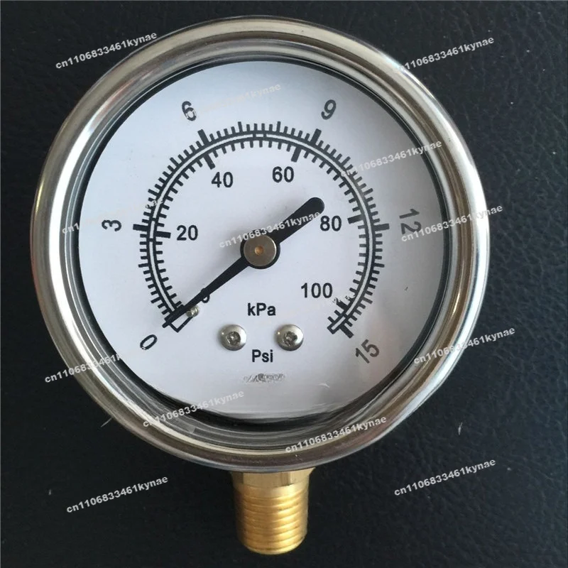 Original Stainless Steel 0~ 15/30/60/100/160/600PSI American Standard Barometer Pressure Gauge