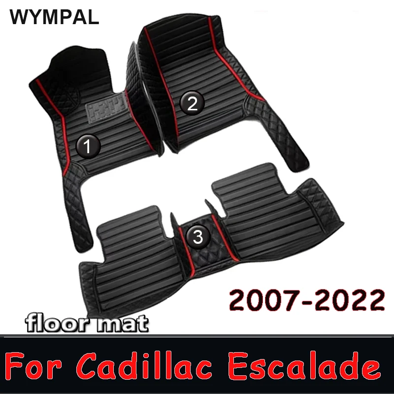 

Car Floor Mats For Cadillac Escalade Seven Seats 2007 -2012 2013 2014 2015 2016 2017 2018 2019 2020 2021 2022 CAR Accessories