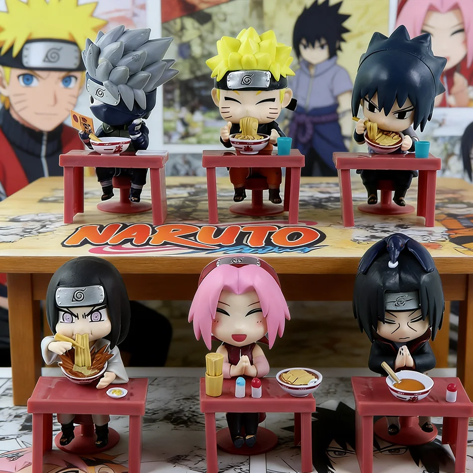 

Naruto Shippuden Ramen Theme Blind Box Figure Kids Gift Naruto & Sasuke Model Ornaments Bestseller Hot Sale Collectible Toys