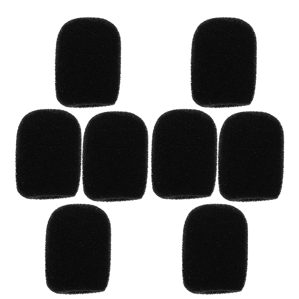 

8pcs Microphone Covers Sponge 70x60x35mm Washable Protective Handheld Mic Accessories Thickened Elastic KTV Conference Stage