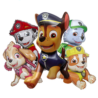 5pcs Paw Patrol Foil Balloon Ryder Chase Marshall Skye Rocky Rubble Themed Balloon Birthday Party Decorations Kids Supplies Toys