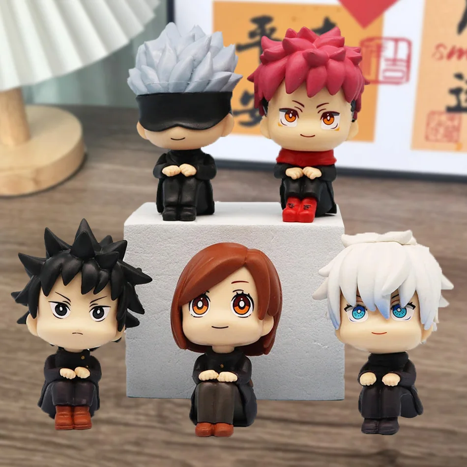 6cm Bandai Anime Jujutsu Kaisen Figur Itadori Yuji Gojo Satori Fushiguro Megumi Kugisaki Nendoroid PVC-Modell Deko-Geschenk