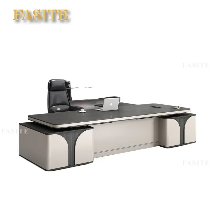 For Boss Table Modern Simple Light Luxury Desk and Chair Combination President Manager Office Furniture Executive Workstation