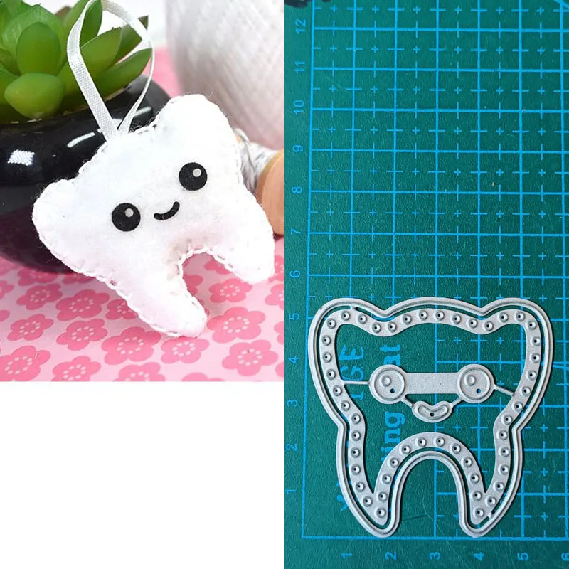 tooth Metal Cutting Dies Mold Scrapbooking Decoration Paper Cards Craft Knife Mould Blade Punch Template Embossing Stencils