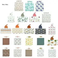 신생아 Swaddle 담요 Hairdress 모자 사진 배경 소품 아기 출생 장식 Q81A