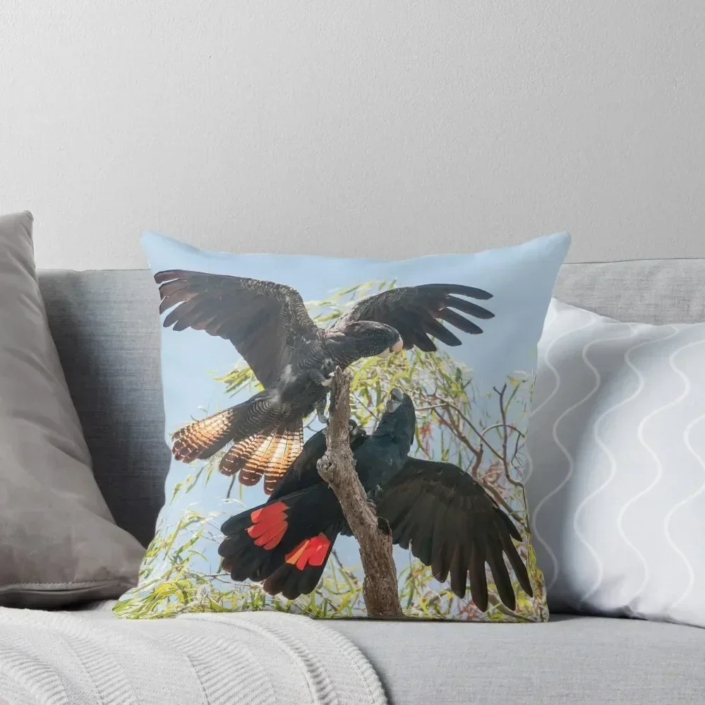 

Red-tailed Black-Cockatoo Throw Pillow Christmas Covers pillowcases for sofa cushions bed pillows pillow