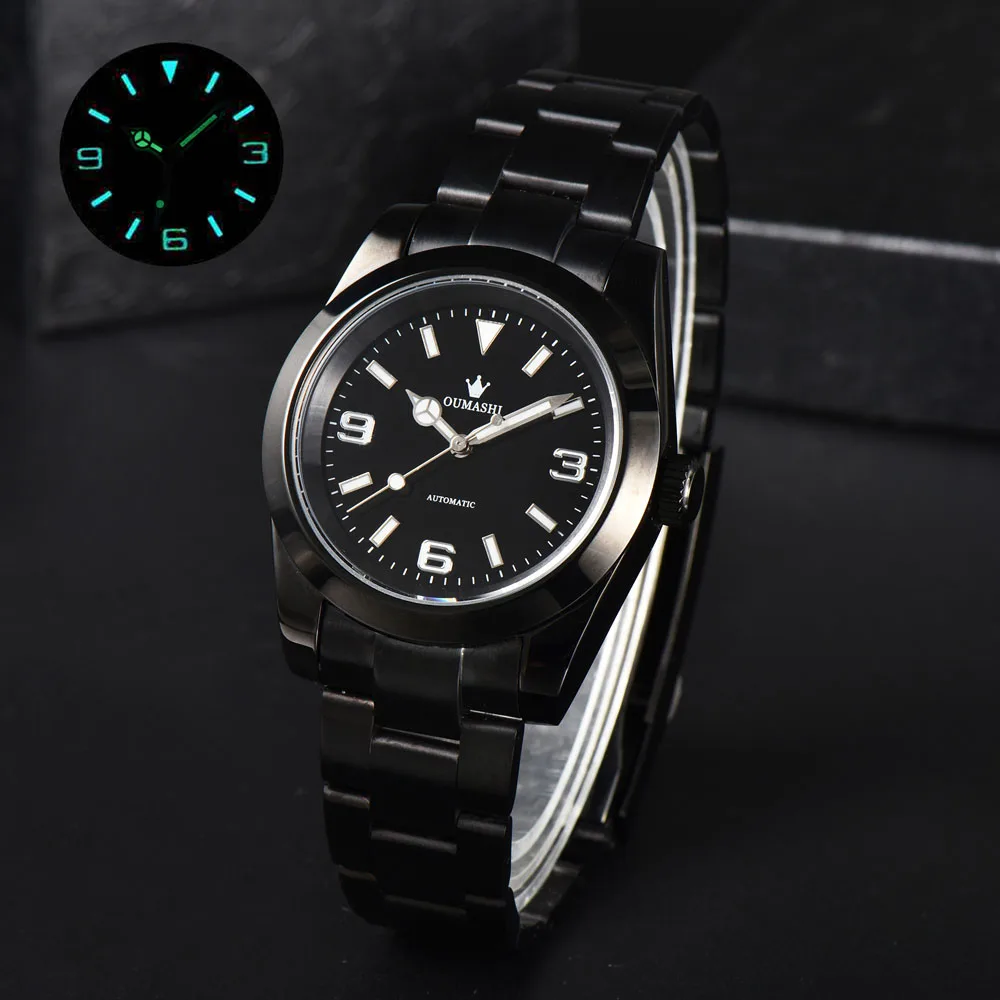 Relojes NH35 de edición limitada a la moda de 39 mm para hombres con movimiento automático japonés NH35 m114200-0023/116000 puede personalizar el logotipo