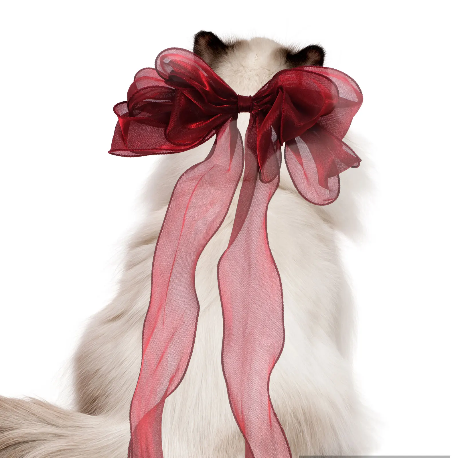 

Adorable Dog Bow Knot Adjustable Necktie Decorative Cat Collar Party Favors Kitten Collar Bow Tie Pet Supplies Comfortable Silk