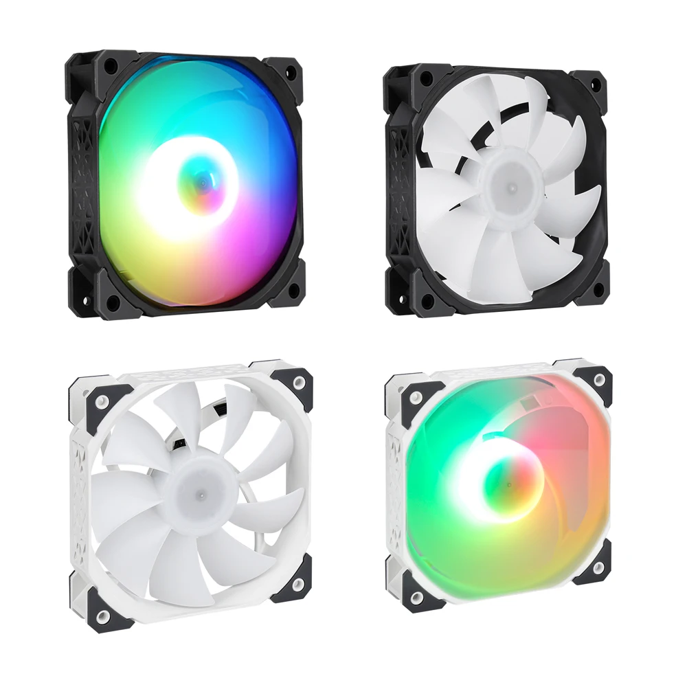 

SAMA 63CFM 4PIN PWM PC Case 120mm Fan 600-1500 RPM A-RGB with Hub Cooling 12cm Fan for Gamer Cabinet Accessories