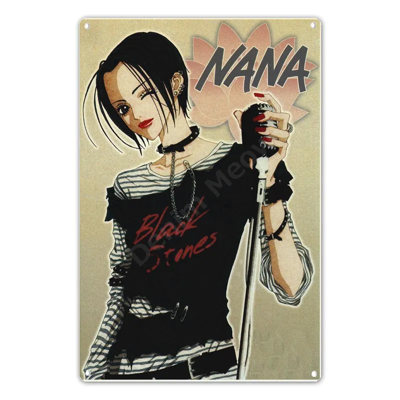 アニメメタルサインNANAレトロプラーク、漫画アニメ、ウォールアート