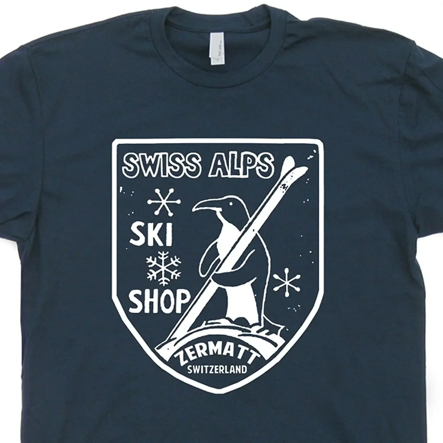 2019 Summer Brand Adults Casual Hot Swiss Alps Skiner Snowboard Zermatt Switzerland WVintage Retro Graphic Tshirt Tee Shirt