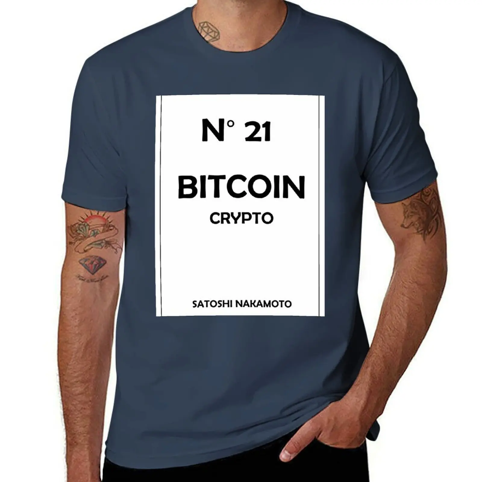 

Satoshi Crypto No Shirt T Bitcoin Nakamoto 21 T-Shirt Work Wear Short Sleeve T-Shirt