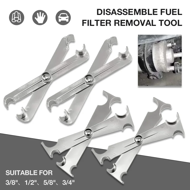 

2/4 Pcs Scissor-Type Fuel Line Disconnect Tool Kit, Removing Fuel Filters, Car Repair Tool, For Auto/Air Conditioning Fuel Lines
