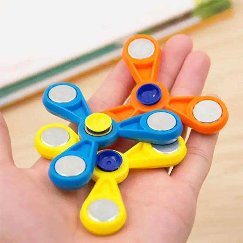 1Pcs Children Adult Stress Relieving Toy Fingertip Gyro Finger Spiral Three Leaf Spinner Toy Office Anxiety Stress Relief