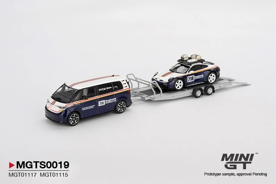 MINIGT 1:64 Dakar #718 / Volkswagen ID. Buzz Set Diecast Model Car