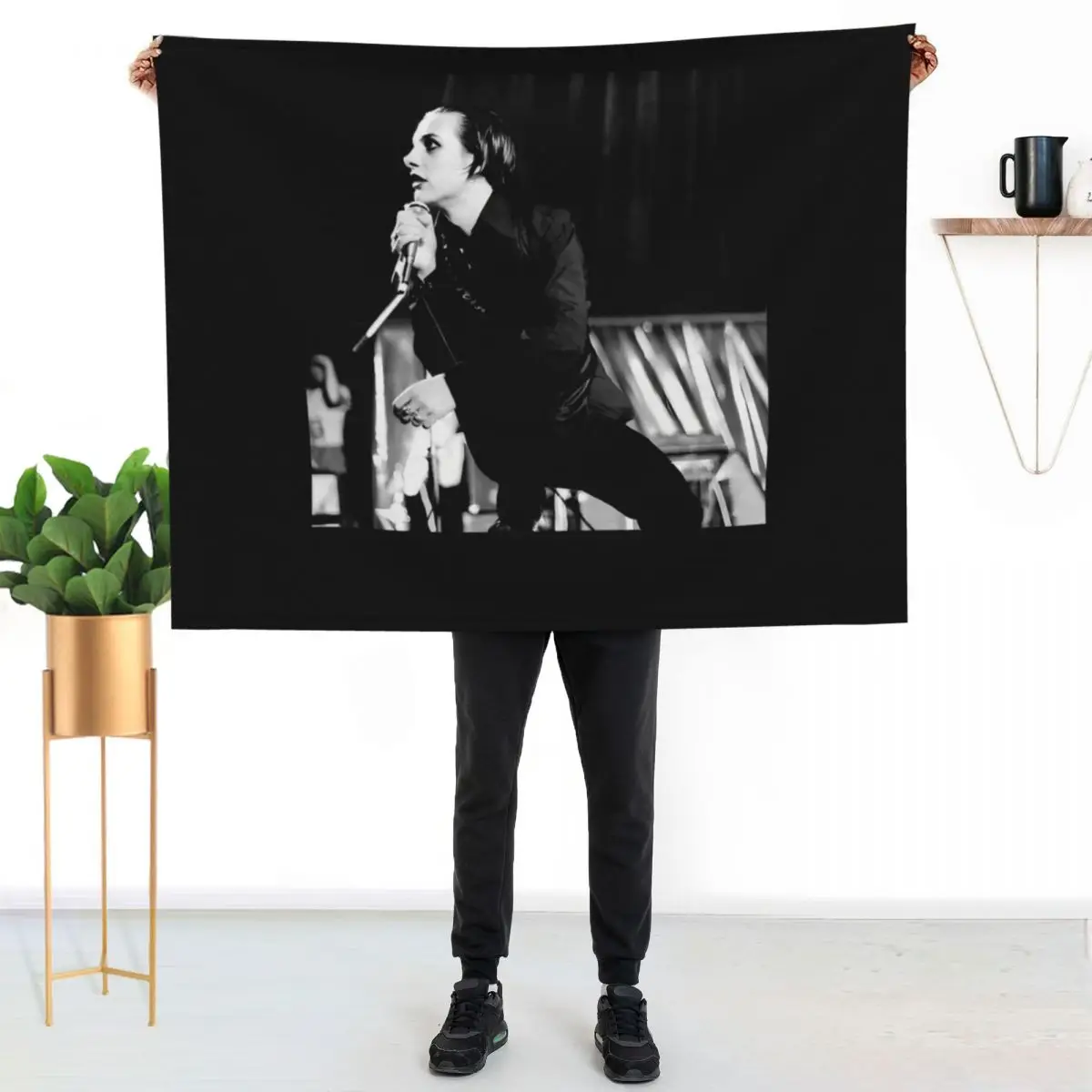 The Punk Rock Band - The Black Album Throw Blanket Heavy Plaid on the sofa Summer Beddings Sofa Single warm winter Blankets