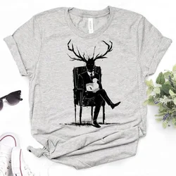 Hannibal t-shirts women streetwear top female streetwear Japanese designer clothes