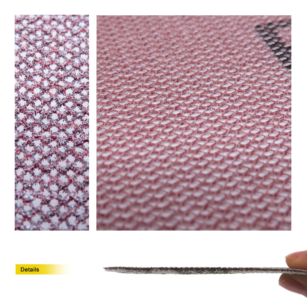 10 Stück 9 Zoll 220mm Mesh-Schleifpapier mit Klett verschluss Staubfreie Schleif scheiben Anti-Blocking-Trocken schleifpapier 80 bis