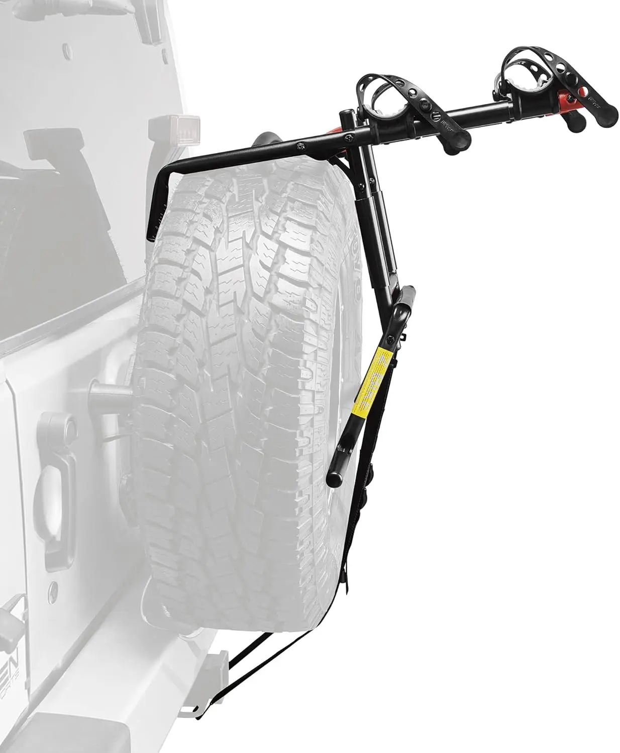 Universal 2-Bike Spare Tire Rack, Heavy-Duty Carrier for Easy Transport and Secure Storage
