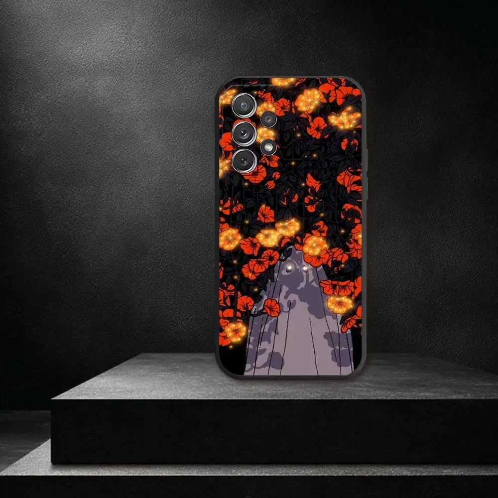 Чехол для телефона H-Halloween Cute Ghost для Samsung S 25,24,23,22,30,21,10,9,Ultra,Plus,Lite,FE,4,5G, черный мягкий чехол