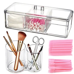 Large Eyelashes Tools Storage Box Acrylic Lashes Extension Supplies Accessories Display Case Dustproof Cosmetic Makeup Organizer