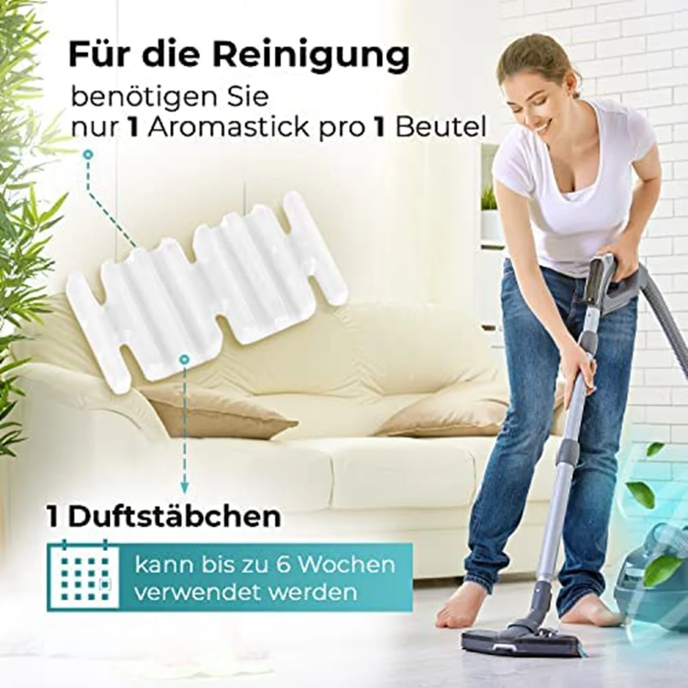 Eqaz-vara de fragrância conjunto de blocos de fragrância substituição para vorwerk kobold vk 140 vk 150 aspirador de pó ambientador