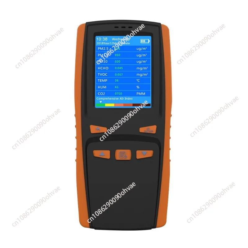 Portable Gas Analyzer Gas 10 In 1 Handheld NDIR Sensor CO2 PM2.5 TVOC DM509