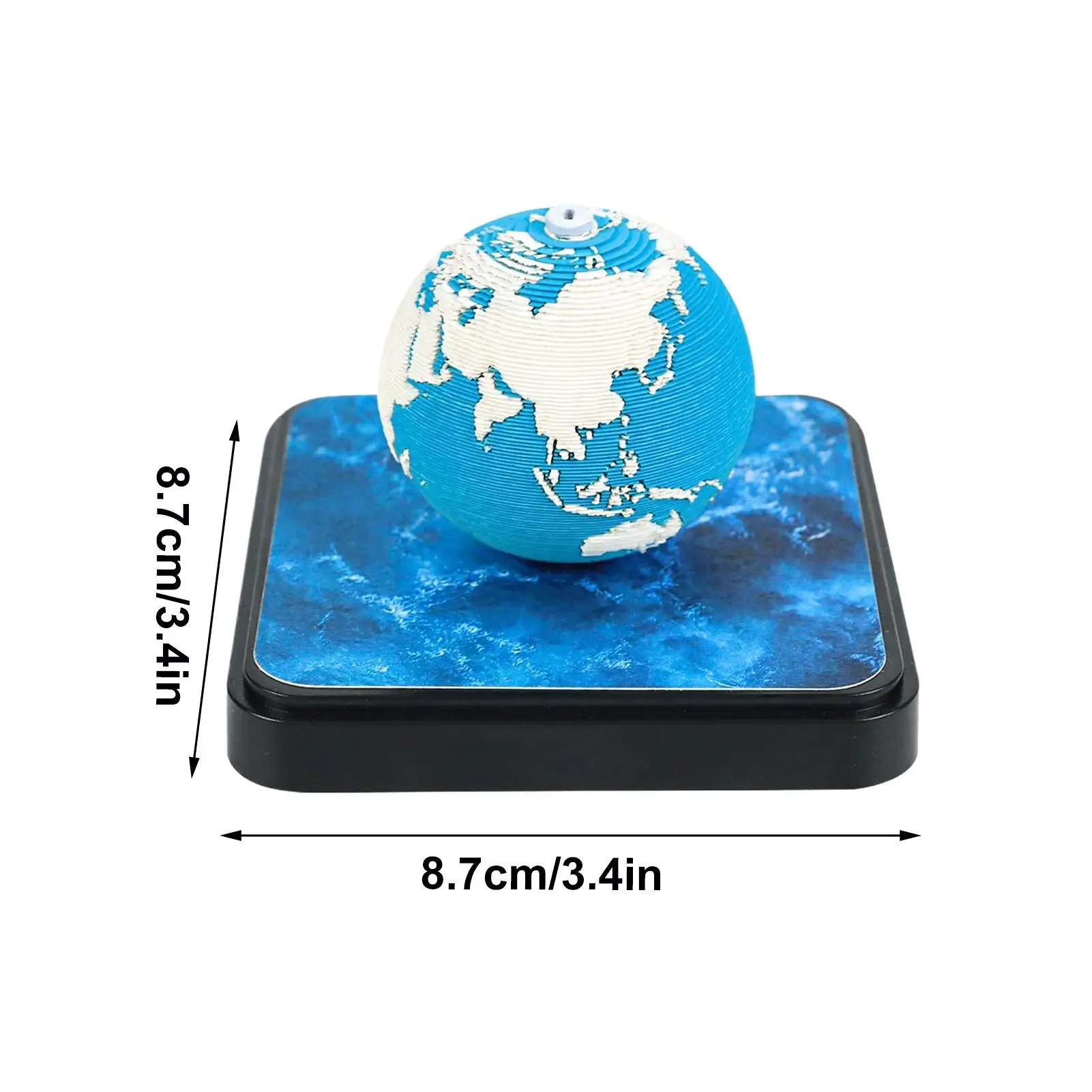 3D Desk Calendar Paper 3D Calendar Note Pad 2026 Paper Sculpture Tear off Memo Pad Stationery Earth Theme for Boys Students Kids