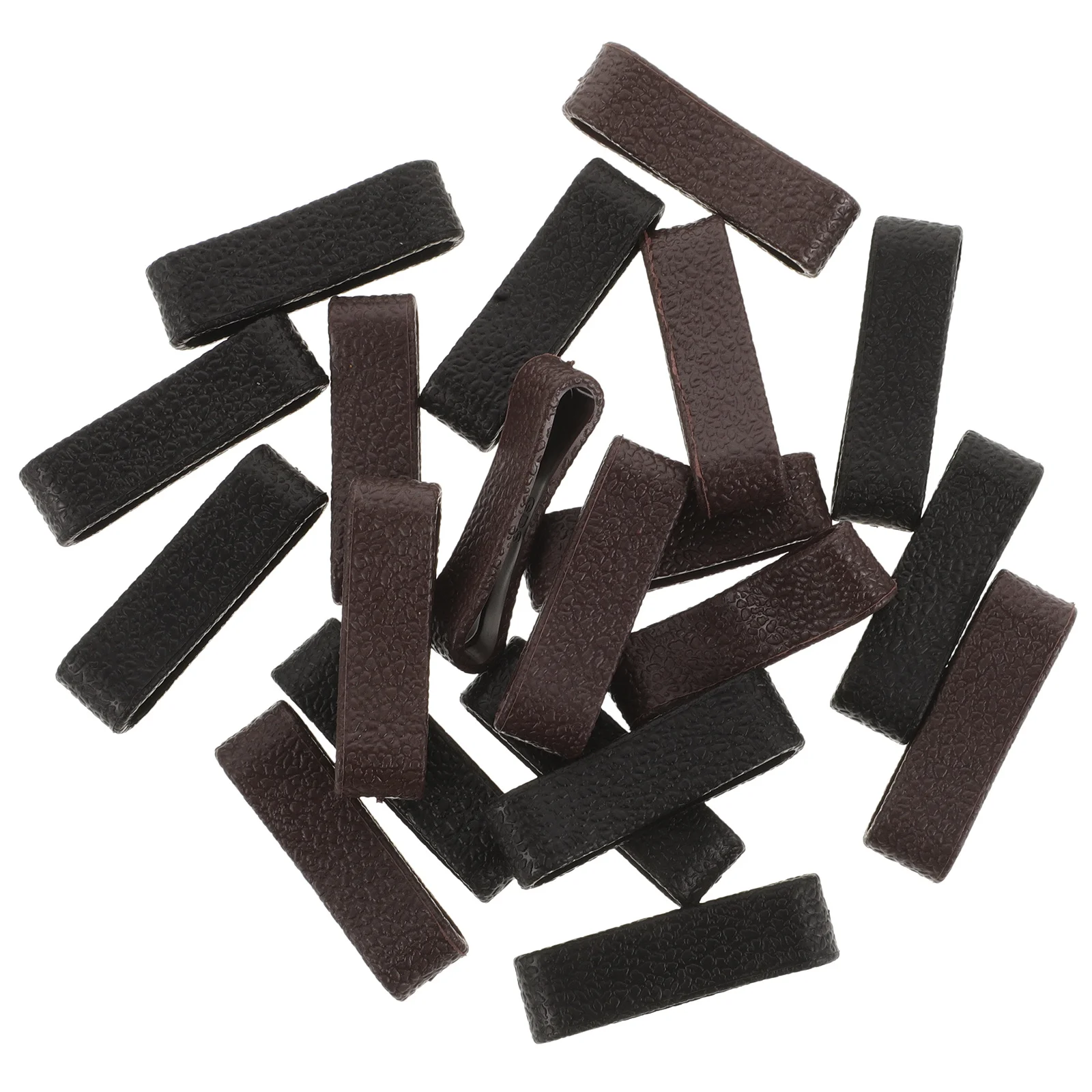 

20Pcs Belt Keeper Accessories PU Loop Retainers for Backpacks Hiking Belts Tactical Harnesses Secure Strap Fixing for Outdoor